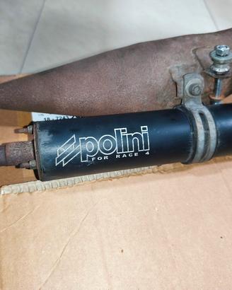 scarico marmitta Polini for race 4 piaggio