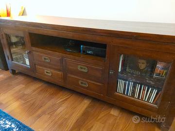 Mobile credenza Porta Tv Teak massello