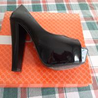 Scarpe nere con plateau nr 37