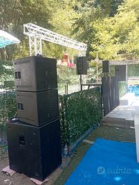 impianto audio DAP pro  con finale di potenza 