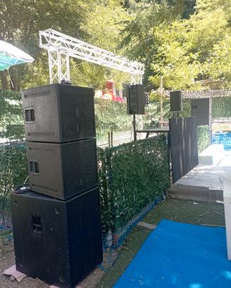 impianto audio DAP pro  con finale di potenza 