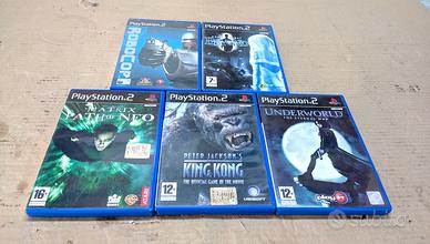 Lotto 5 cinque Giochi originali play station 2 Ps2