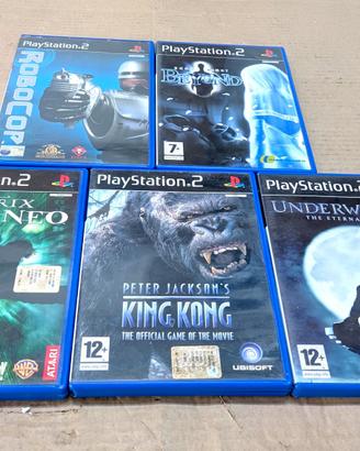 Lotto 5 cinque Giochi originali play station 2 Ps2