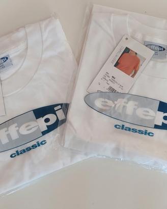 2  T-shirt uomo EFFEPI 862 puro cotone