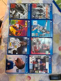 PS 4  otto giochi come nuovi