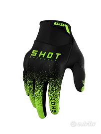 GUANTO TESSUTO MOTO SHOT VERDE PROTEZIONI NOCCHE