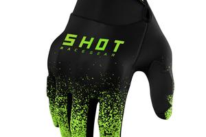GUANTO TESSUTO MOTO SHOT VERDE PROTEZIONI NOCCHE