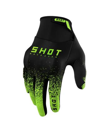 GUANTO TESSUTO MOTO SHOT VERDE PROTEZIONI NOCCHE