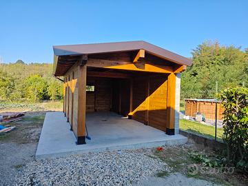 rimessa in legno lamellare