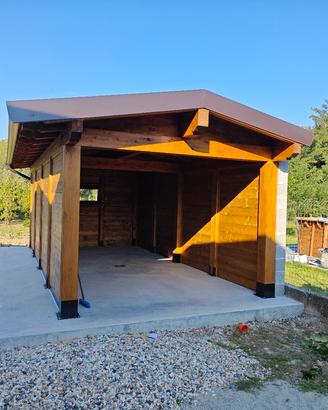 rimessa in legno lamellare
