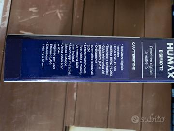 decoder TV  HUMAX T2 telecomando unico  per tv