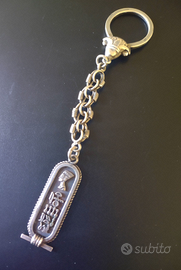 Portachiavi in argento sterling antico