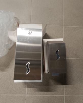 Dispenser sapone e carta mani