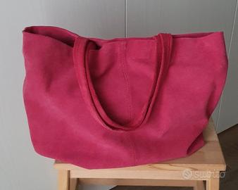 Borsa Mango in pelle scamosciata