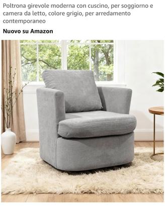 Poltrona girevole nuova