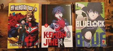 Lotto 3 manga n.1 (Blue lock, Kemono Jihen, My Her