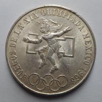 Moneta d'argento 25 pesos olimpiadi messicane 1968