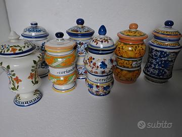 collezione 7 barattoli spezie Tognana