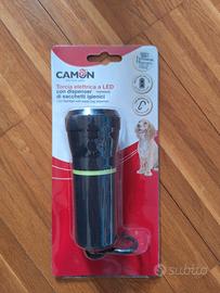 Torcia elettrica LED con porta sacchetti Cani