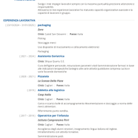 Picking packages stoccaggio carelista cameriera