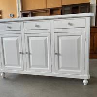 Credenza in legno nuova bianco