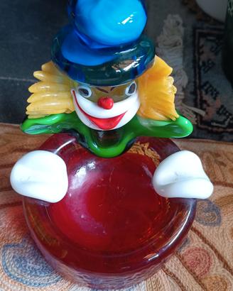 posacenere Clown di Murano vintaige 