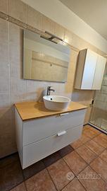 Mobile bagno IKEA 102 cm con pian in bambù