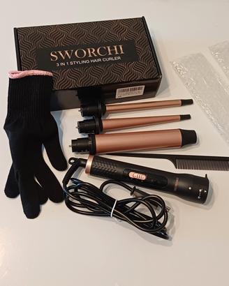 Ferro arricciacapelli hair curler 3 coni 