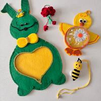 Decorazioni + portacaramelle + portachiavi