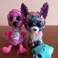 Peluche con paillettes