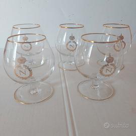 5 Bicchieri da Cognac modello Baccarat Napoleon