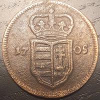 Moneta 20 (XX) Poltura 1705 - Francis II Rákóczi