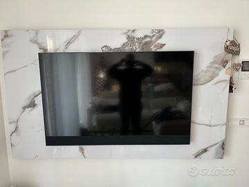 Tv board / pannello tv effetto marmo