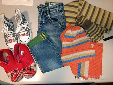 Lotto Abbigliamento 7 Pz. 5 Anni Scarpe Nr.29