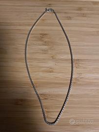 Collana argento massiccio 835