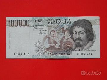 100000 lire (Caravaggio I tipo)