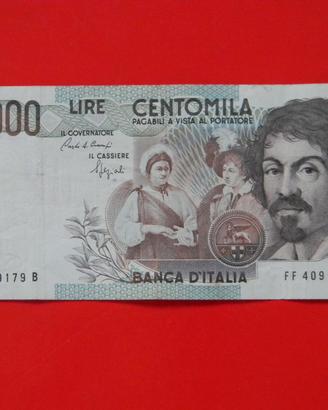 100000 lire (Caravaggio I tipo)