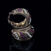 Orecchini Argento 925 Placcato/Perle Vintage