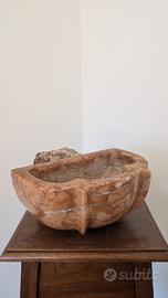 Acquasantiera in marmo rosso del 1800