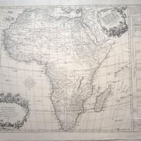 Stampe antiche carte geografiche mappe Africa mond