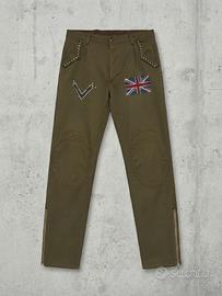 Pantaloni militari originali riadattati Y2K tg. 44