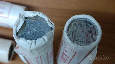Monete lire anni 70/80 rotolini