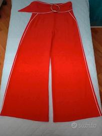 Pantaloni palazzo rossi eleganti