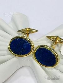 Gemelli in oro 18Kt con Lapis (ip)