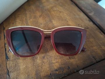 occhiali D&g rossi bordeaux cat eye