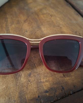 occhiali D&g rossi bordeaux cat eye