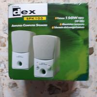 2 casse marca Dex 150 watt per P.C. o stereo, riti