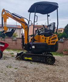 Miniescavatore jpc 14q nuovo e motocariola leoncin