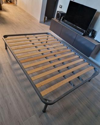 rete letto con piedini più materasso