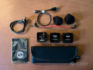 Rode Wireless GO II kit completo 2 trasmettitori